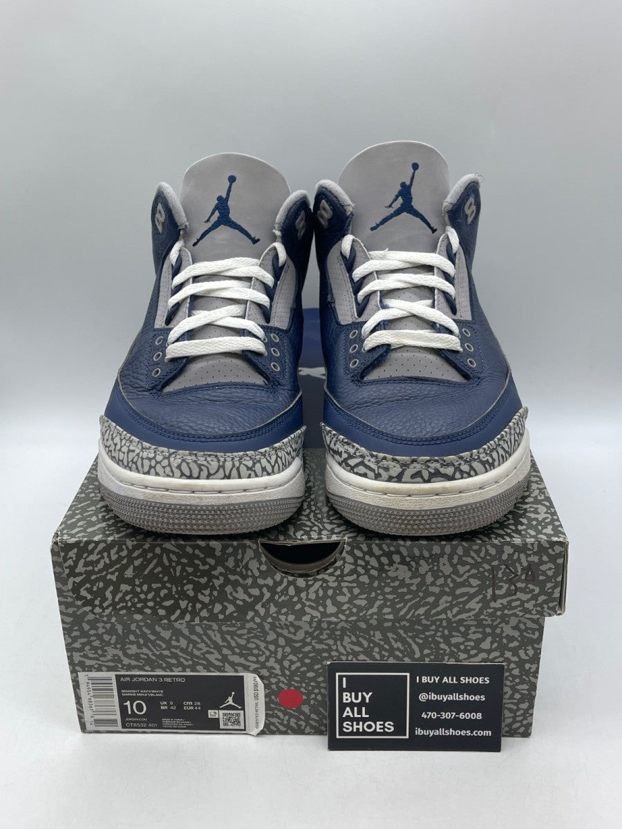 Jordan 3 Retro Georgetown (2021) 10 (Moderately Worn Pre-Owned) - Image 2