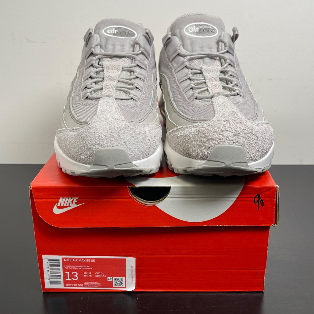 Nike Air Max 95 SE Cobblestone 13 (Moderately Worn Pre-Owned)NikeLight Iron Ore/Cobblestone-Flat Pewter-Sail - Image 2