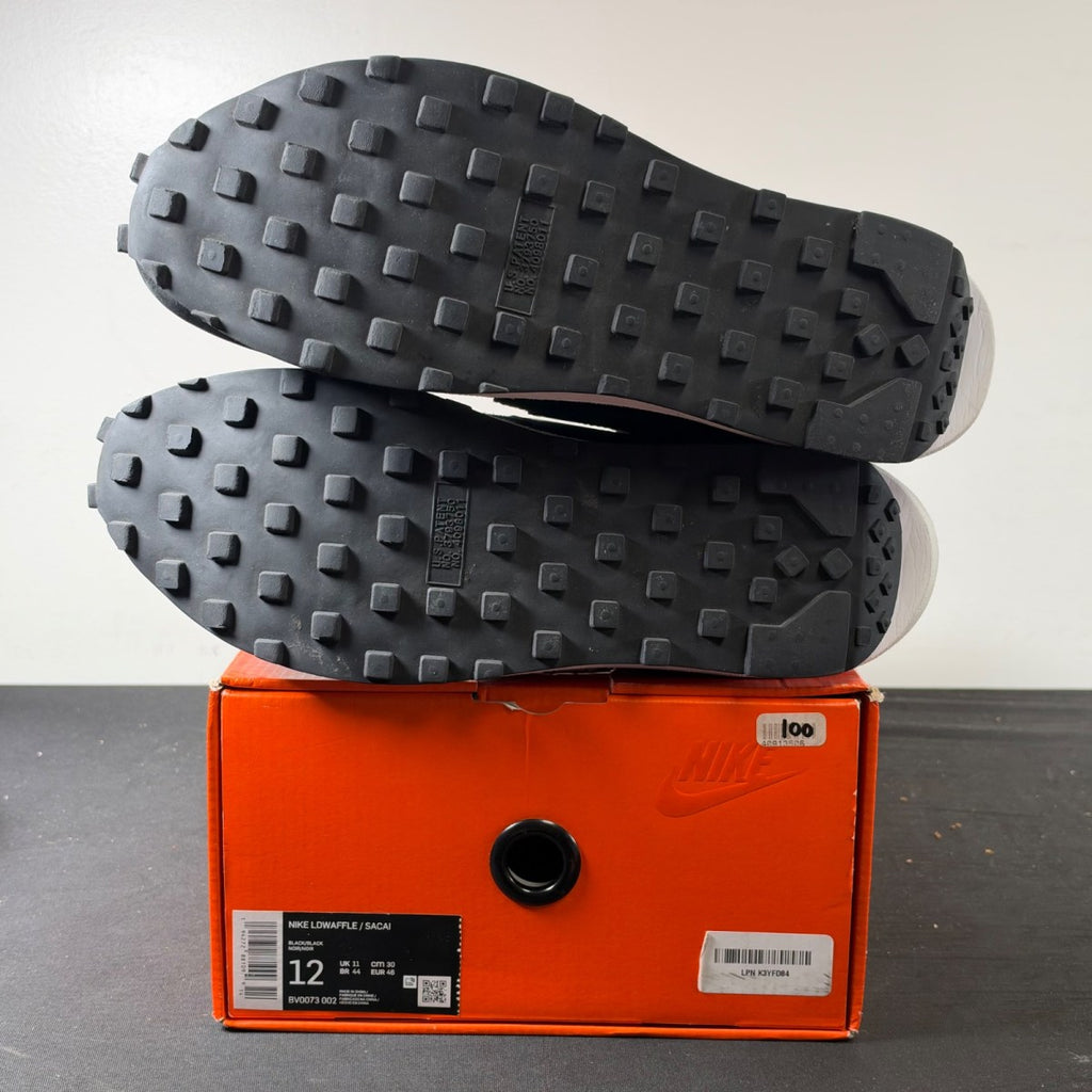 Nike LD Waffle sacai Black Nylon (Size 12) - Image 6