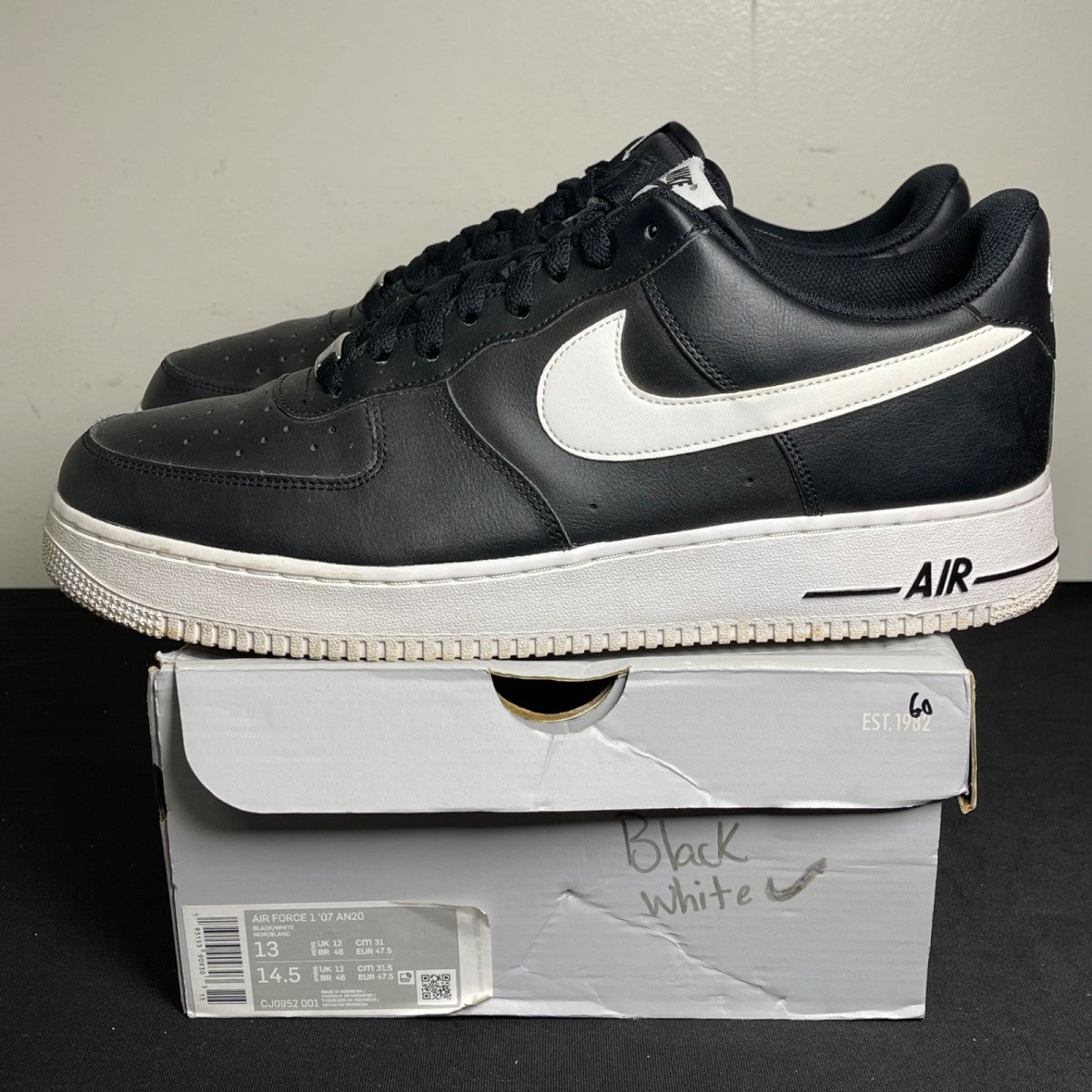 Nike Air Force 1 Low '07 Black (Size 13) - Image 3