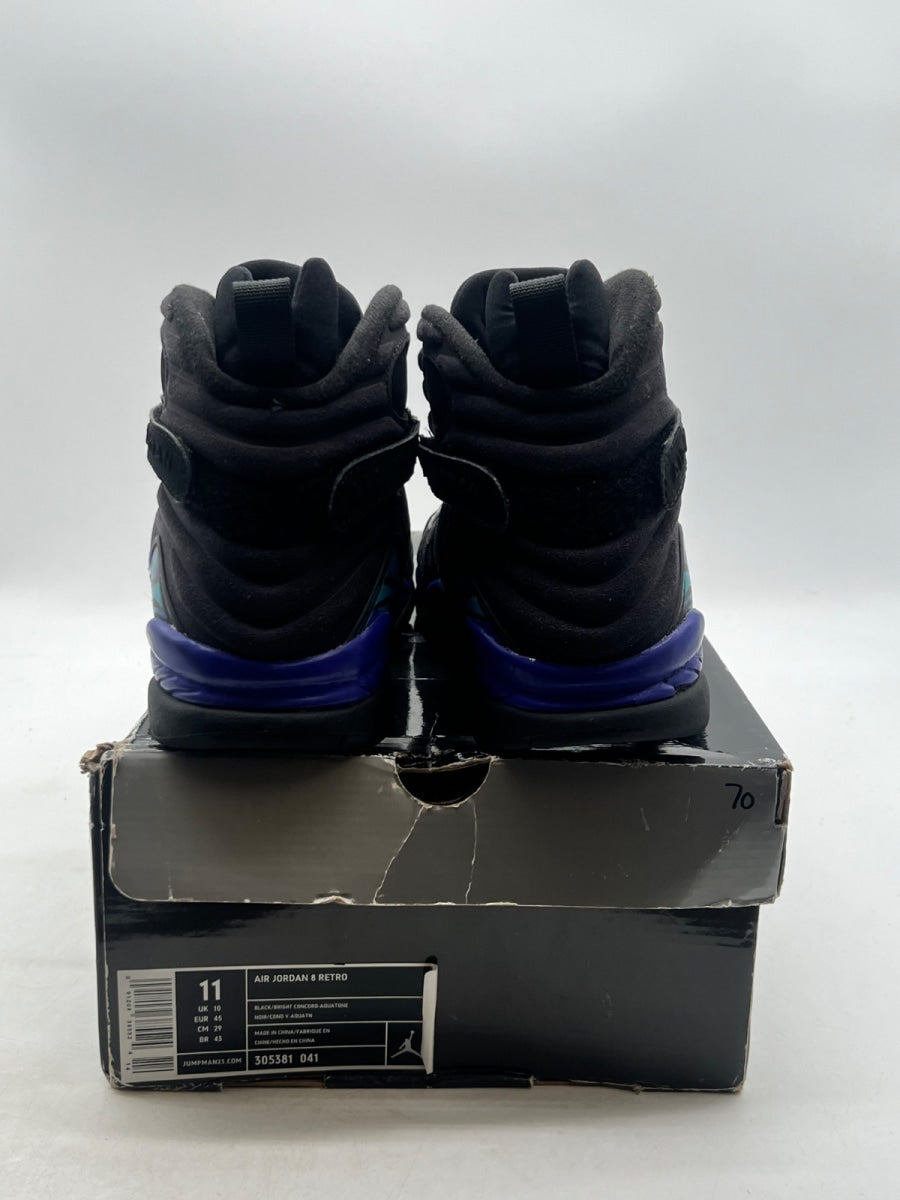 Jordan 8 Retro Aqua (2007) 11 (Heavily Worn Pre-Owned) - Image 3