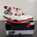 Jordan 4 Retro Fire Red (2020) 11.5 (Moderately Worn Pre-Owned)JordanWhite/Black-Tech Grey-Fire Red - Image 1
