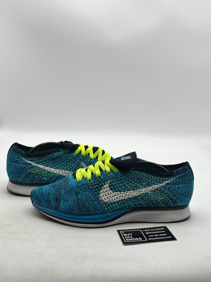 Nike Flyknit Racer Blue Cactus 12 (VNDS Pre-Owned) - Image 1