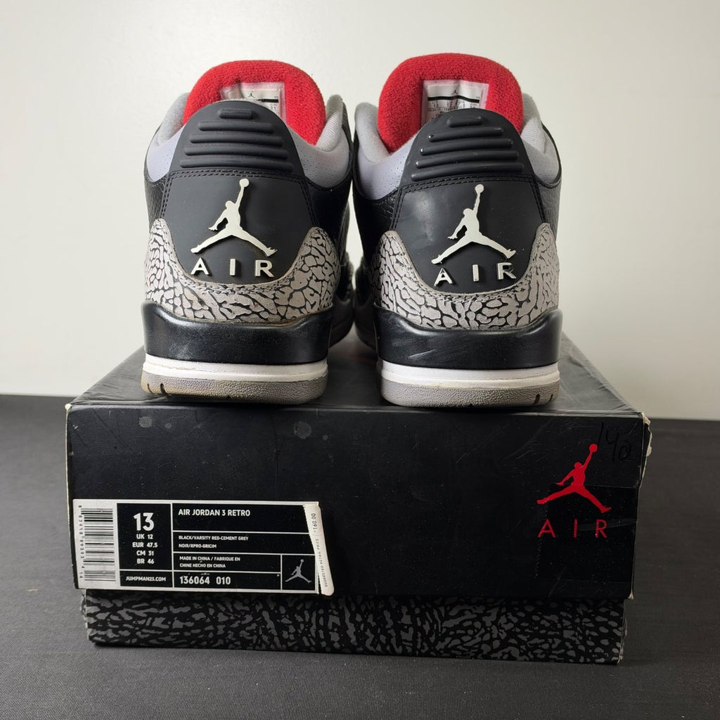 Jordan 3 Retro Black Cement (2011) (Size 13) - aux