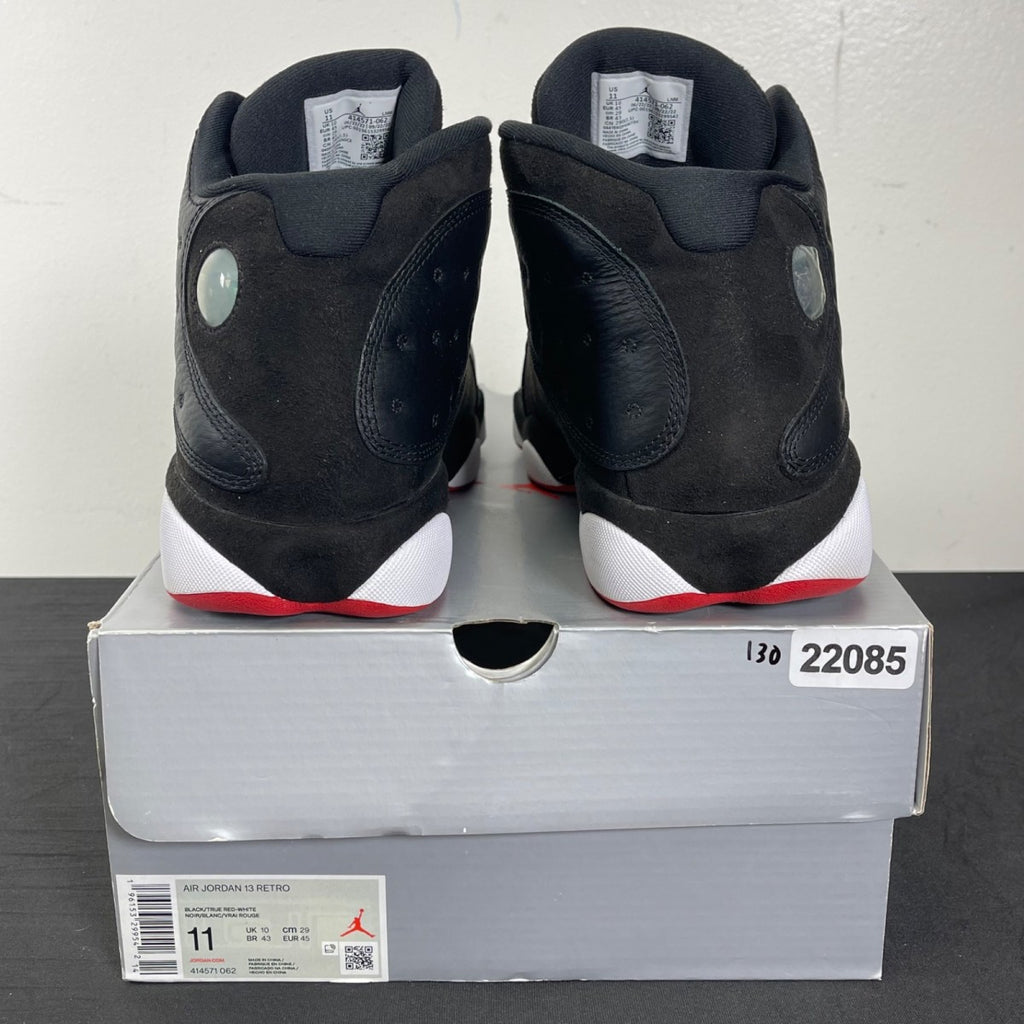 Jordan 13 Retro Playoffs (2023) 11 (Moderately Worn Pre-Owned)JordanBlack/Varsity Red-White-Vibrant Yellow - Image 4