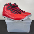 Jordan 10 Retro Bulls Over Broadway 10 (Moderately Worn Pre-Owned)JordanGym Red/Black-Wolf Grey - Image 1