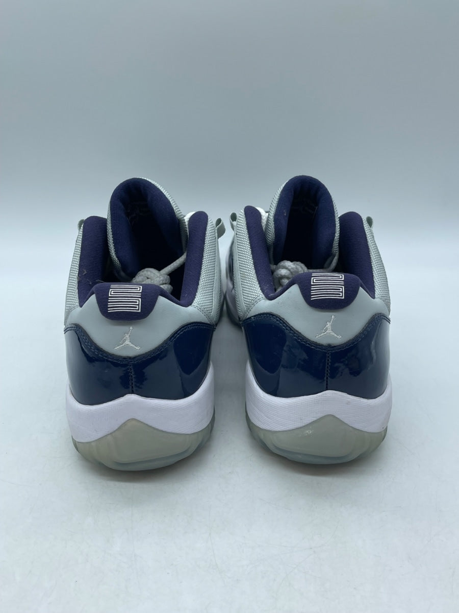 Jordan 11 Retro Low Georgetown 13 (Moderately Worn Pre-Owned)JordanGrey Mist/White-Midnight Navy - Image 3