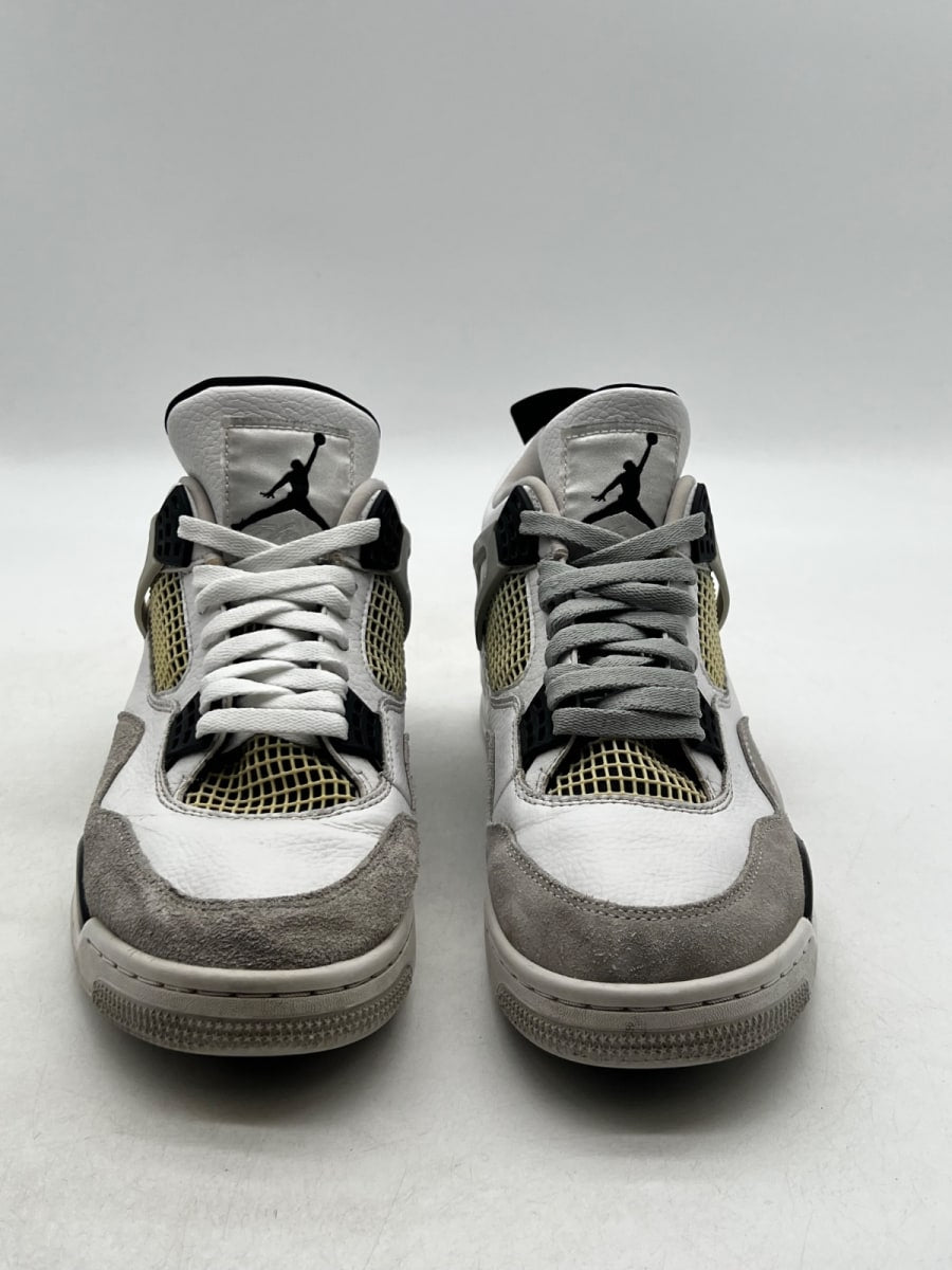Jordan 4 Retro Military Black 10 (Moderately Worn Pre-Owned)JordanWhite/Black-Neutral Grey - Image 2