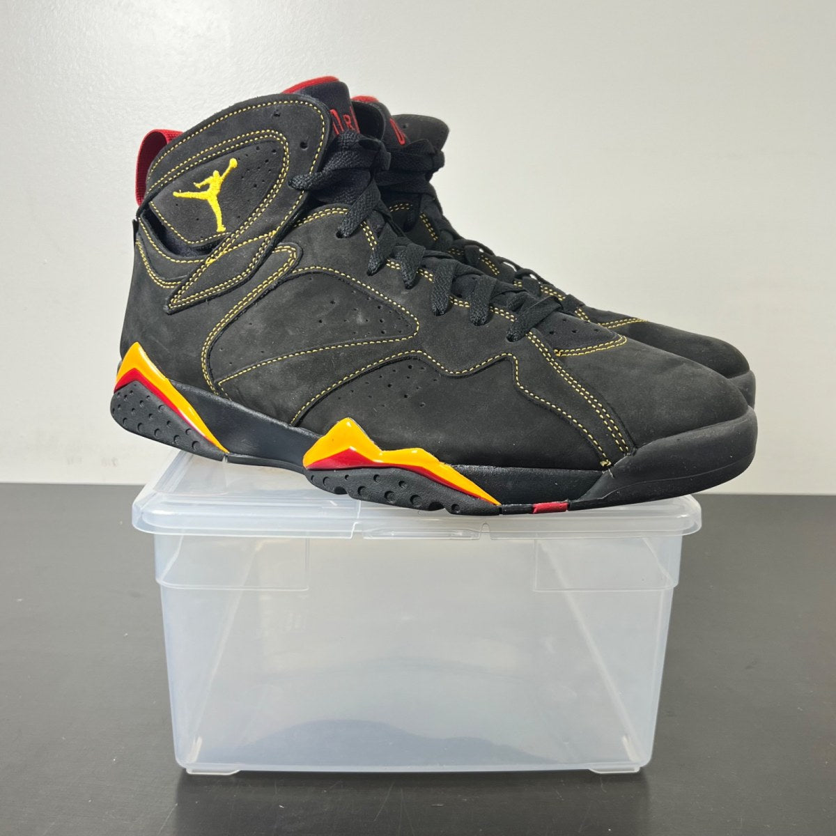 Jordan 7 Retro Citrus (2022) 14 (New Pre-Owned)JordanBlack/Citrus-Varsity Red - Image 1