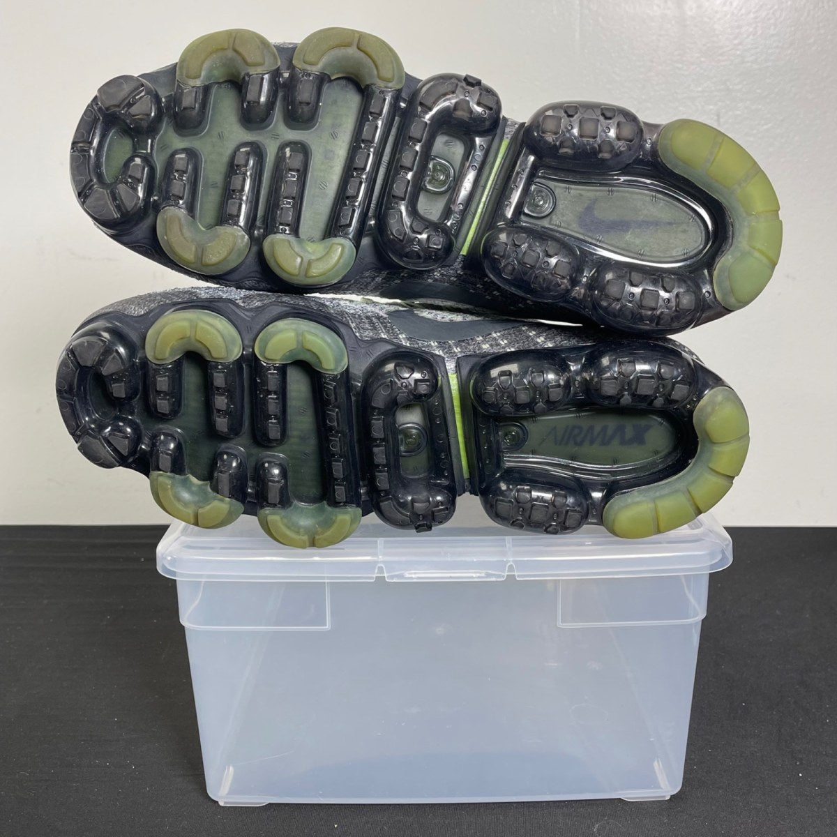 Nike Air VaporMax Grey Neon 9.5 (Moderately Worn Pre-Owned)NikePure Platinum/Anthracite-White-Dark Grey - Image 5