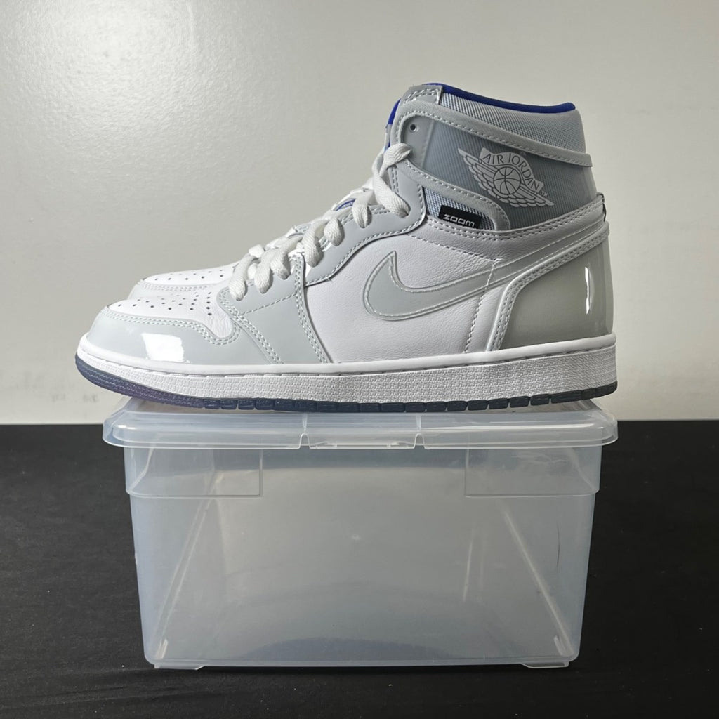 Jordan 1 Retro High Zoom White Racer Blue (Size 9) - Image 3