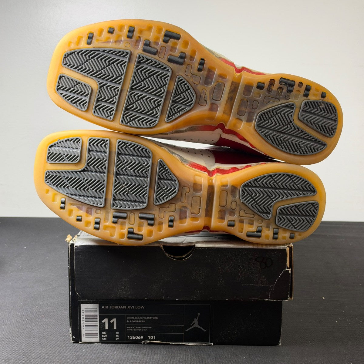 Jordan 16 OG Low White / Red (Size 11) - Image 6