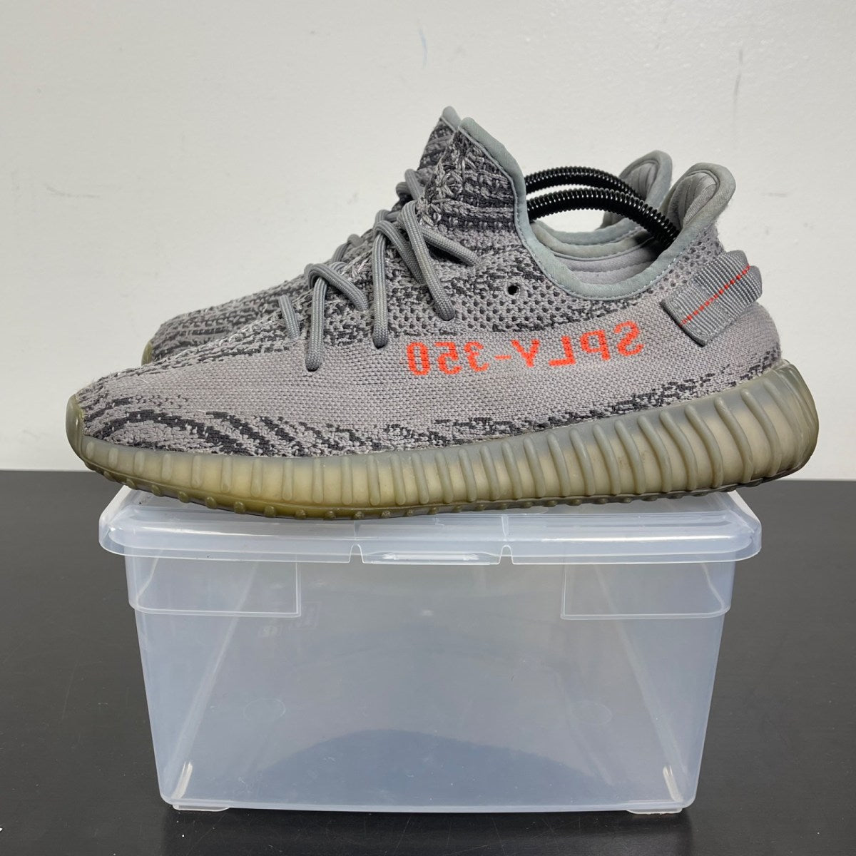 adidas Yeezy Boost 350 V2 Beluga 2.0 9 (Moderately Worn Pre-Owned)adidasGrey/Bold Orange/Dark Solid Grey - Image 3