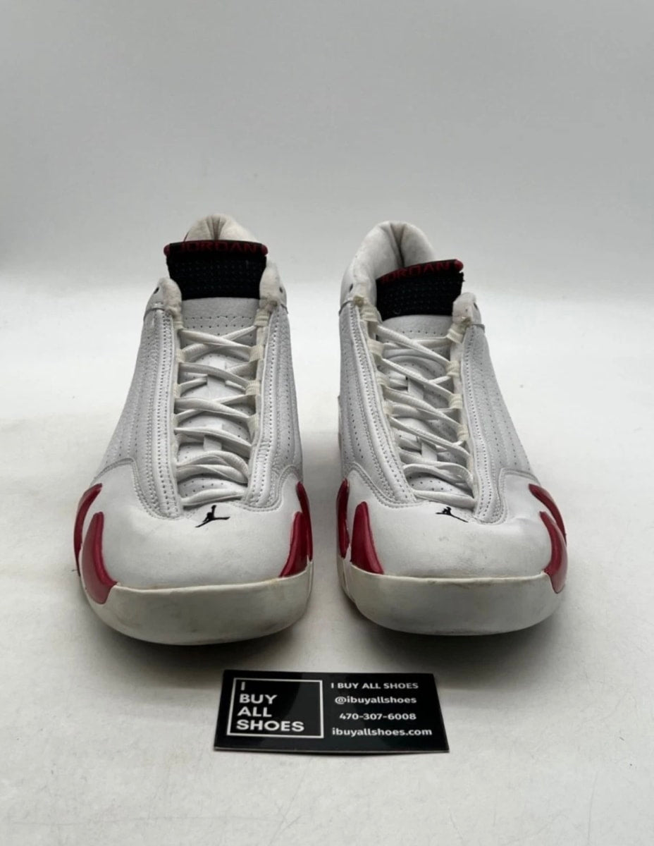 Jordan 14 Retro Candy Cane (2006) 11.5 (Moderately Worn Pre-Owned)JordanWhite/Black-Varsity Red - Image 2