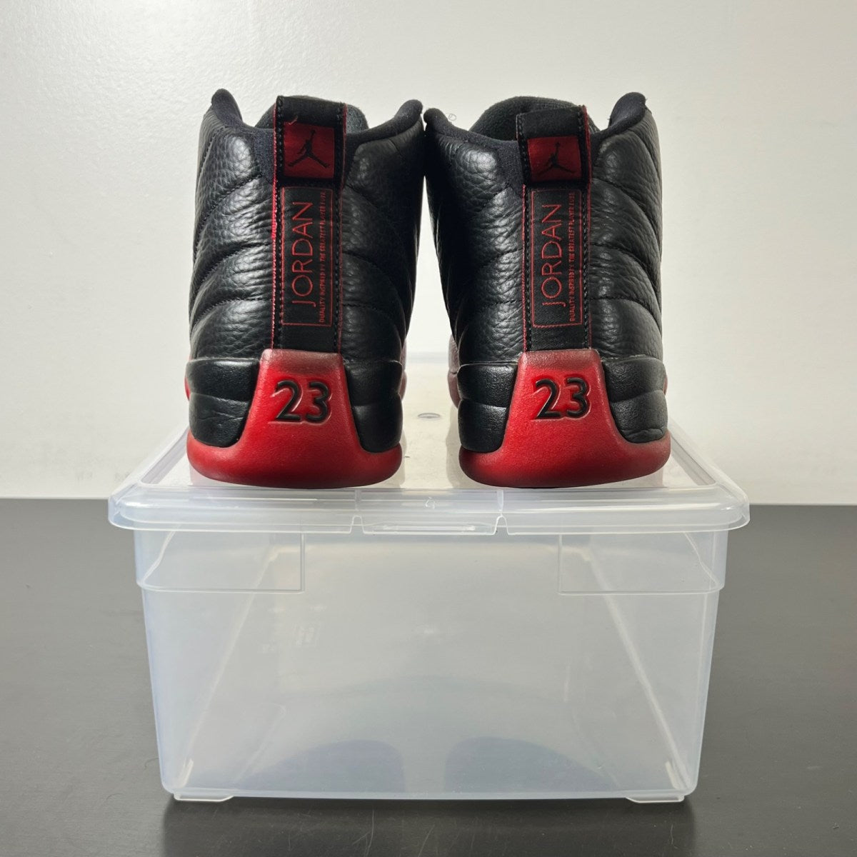 Jordan 12 Retro Flu Game (2016) 9 (Moderately Worn Pre-Owned)JordanBlack/Varsity Red - Image 6