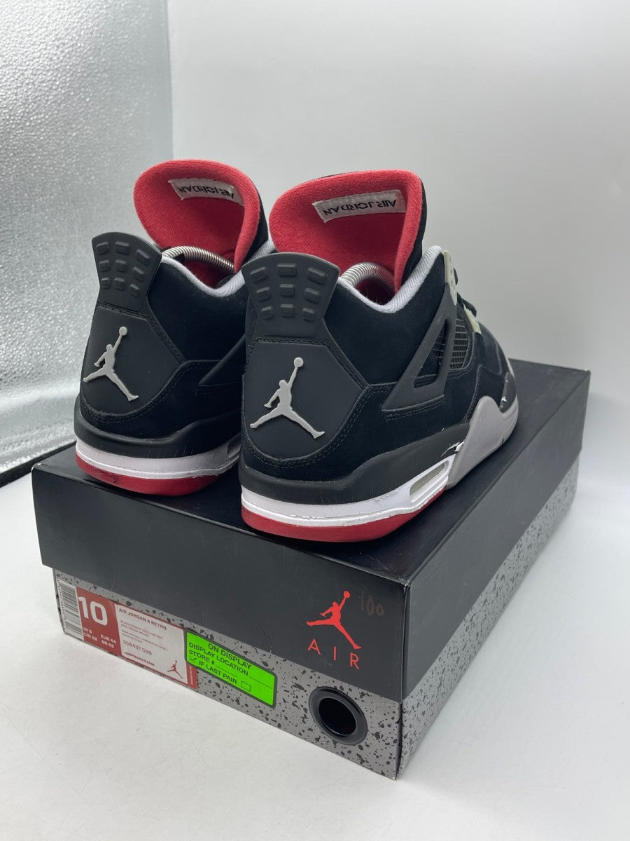 Jordan 4 Retro Black Cement (2012) 10 (Moderately Worn Pre-Owned)JordanBlack/Fire Red-Cement Grey - Image 5