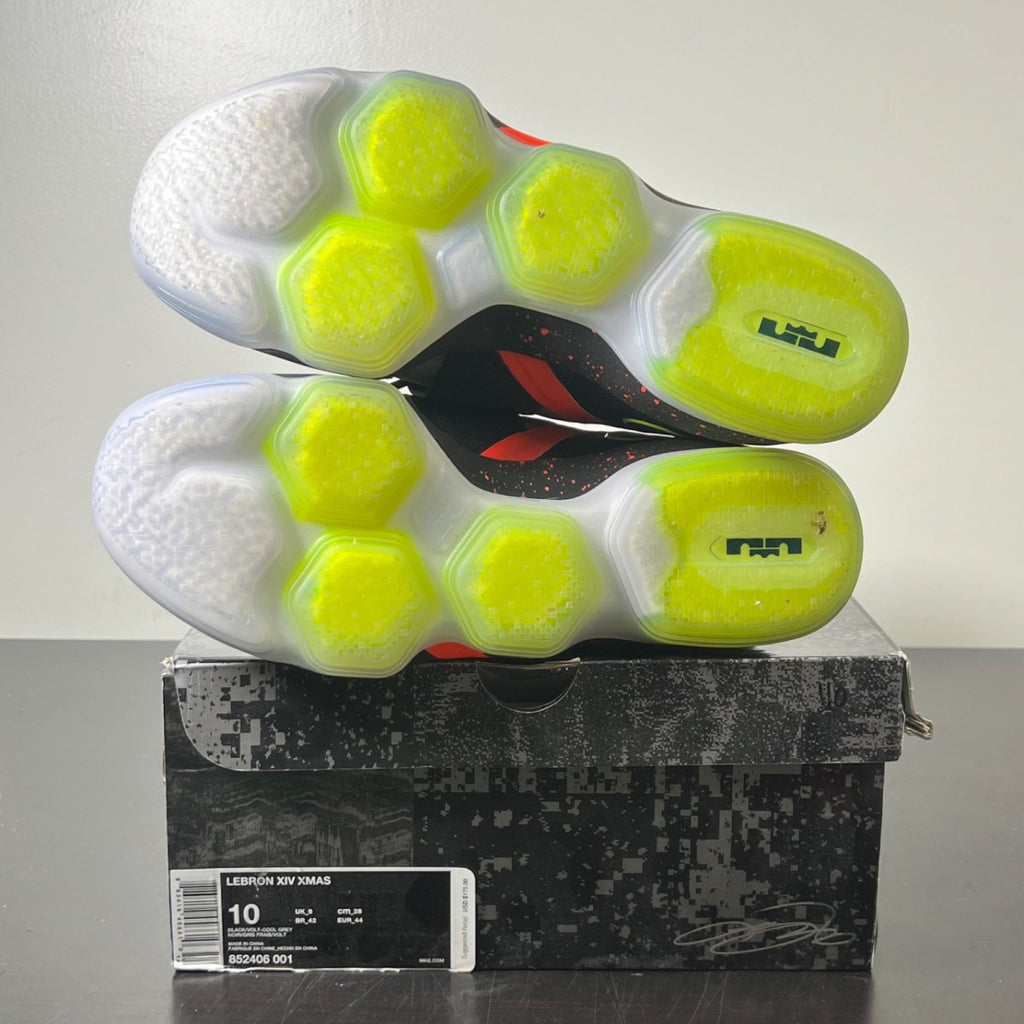 Nike Cavs Court SPO - LeBron 14 Out of Nowhere 10 (Lightly Worn Pre-Owned)NikeBlack/Volt-Cool Grey - Image 6