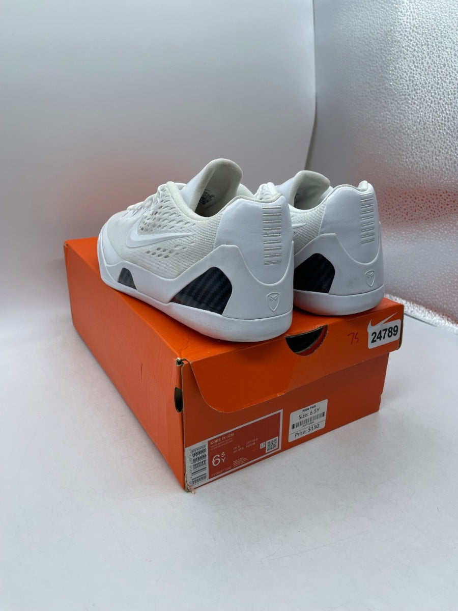 Nike Kobe 9 Elite Protro Halo (GS) 6.5Y (Moderately Worn Pre-Owned)NikeWhite/White/White - Image 4