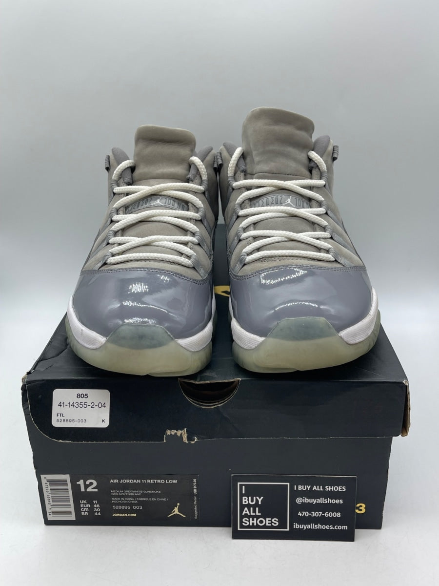 Jordan 11 Retro Low Cool Grey 12 (Moderately Worn Pre-Owned) - Image 2