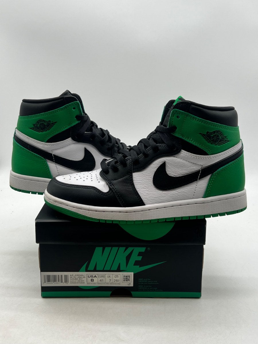 Jordan 1 Retro High OG Lucky Green 8 (Moderately Worn Pre-Owned) - Image 1