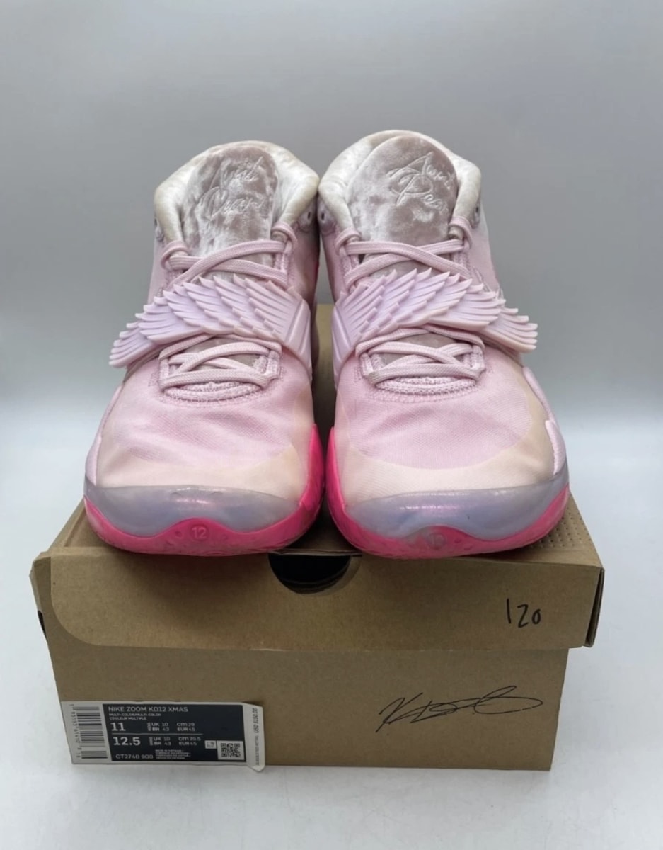 Nike KD 12 Aunt Pearl 11 (Heavily Worn Pre-Owned)NikePink/Pink - Image 2