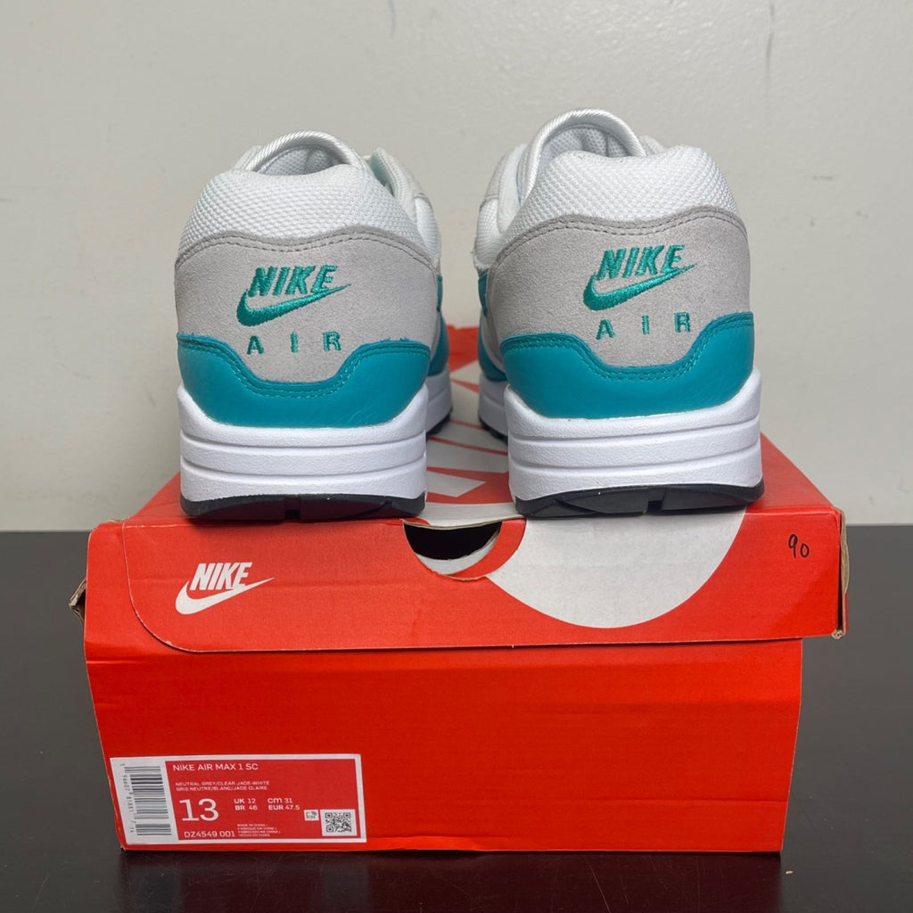 Nike Air Max 1 SC Clear Jade 13 (Moderately Worn Pre-Owned)NikeNeutral Grey/Clear Jade-White-Black - Image 4