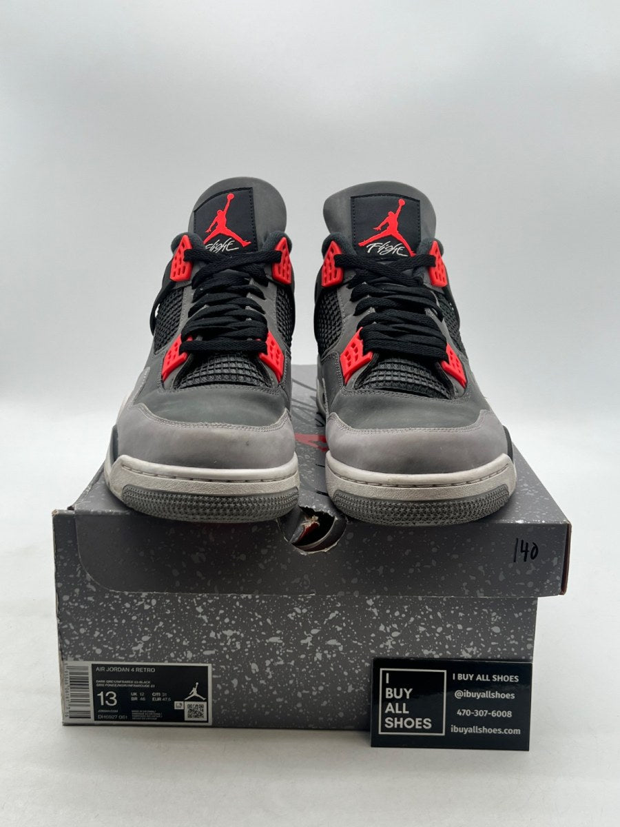 Jordan 4 Retro Infrared 13 (Moderately Worn Pre-Owned) - Image 2