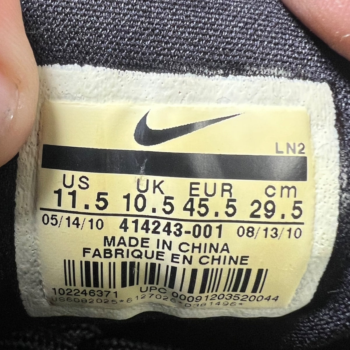 Nike Air Max CB34 Black Glass Blue 11.5 (Heavily Worn Pre-Owned)NikeBlack/Glass Blue-Metallic Silver-White - Image 7