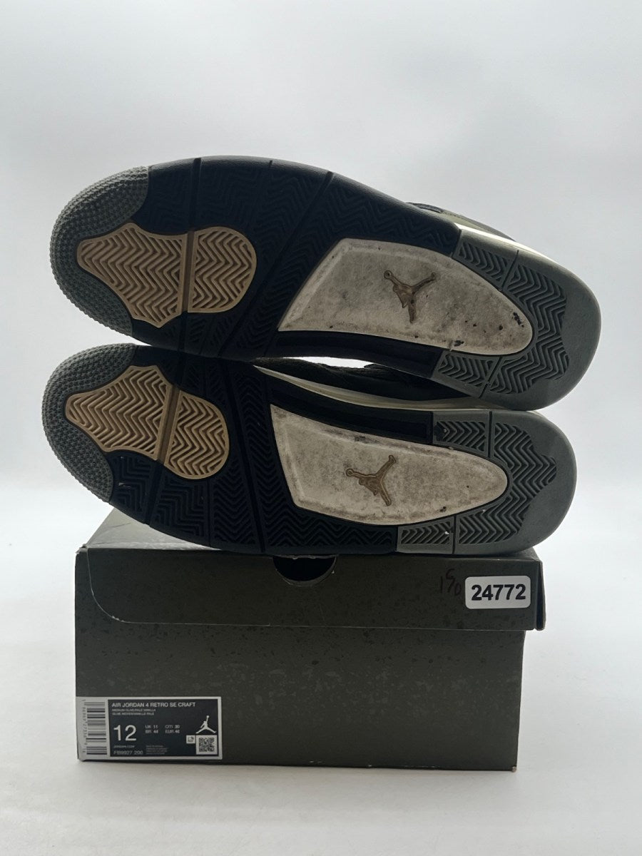 Jordan 4 Retro SE Craft Medium Olive 12 (Lightly Worn Pre-Owned)JordanMedium Olive/Pale Vanilla/Khaki/Black/Sail - Image 8