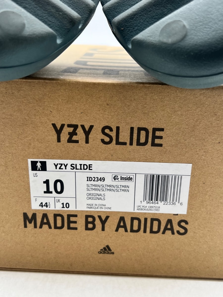 adidas Yeezy Slide Slate Marine 10 (Lightly Worn Pre-Owned)adidasSlate Marine/Slate Marine/Slate Marine - Image 8
