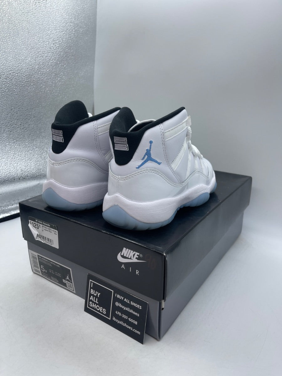 Jordan 11 Retro Legend Blue (2024) (GS) 5Y (Heavily Worn Pre-Owned) - Image 5