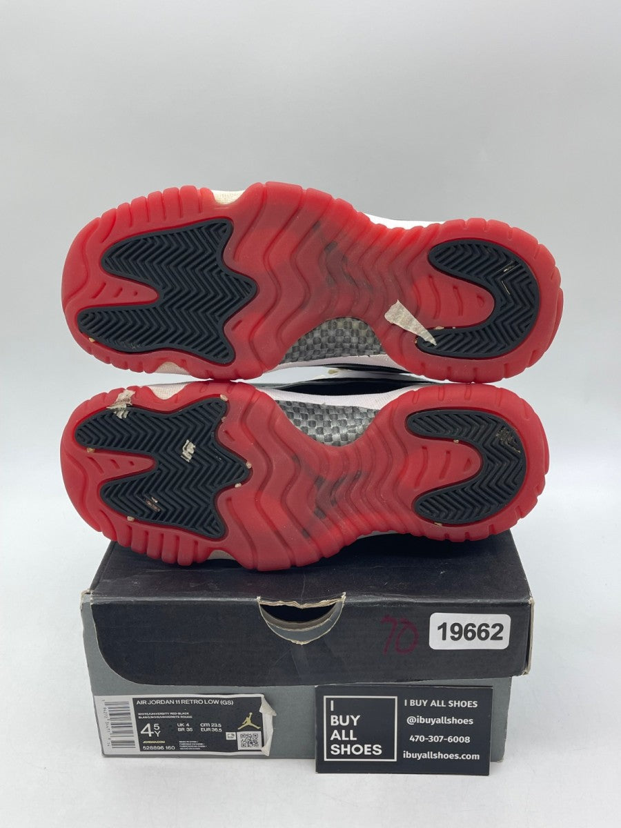 Jordan 11 Retro Low Concord Bred (GS) 4.5Y (Moderately Worn Pre-Owned) - Image 7