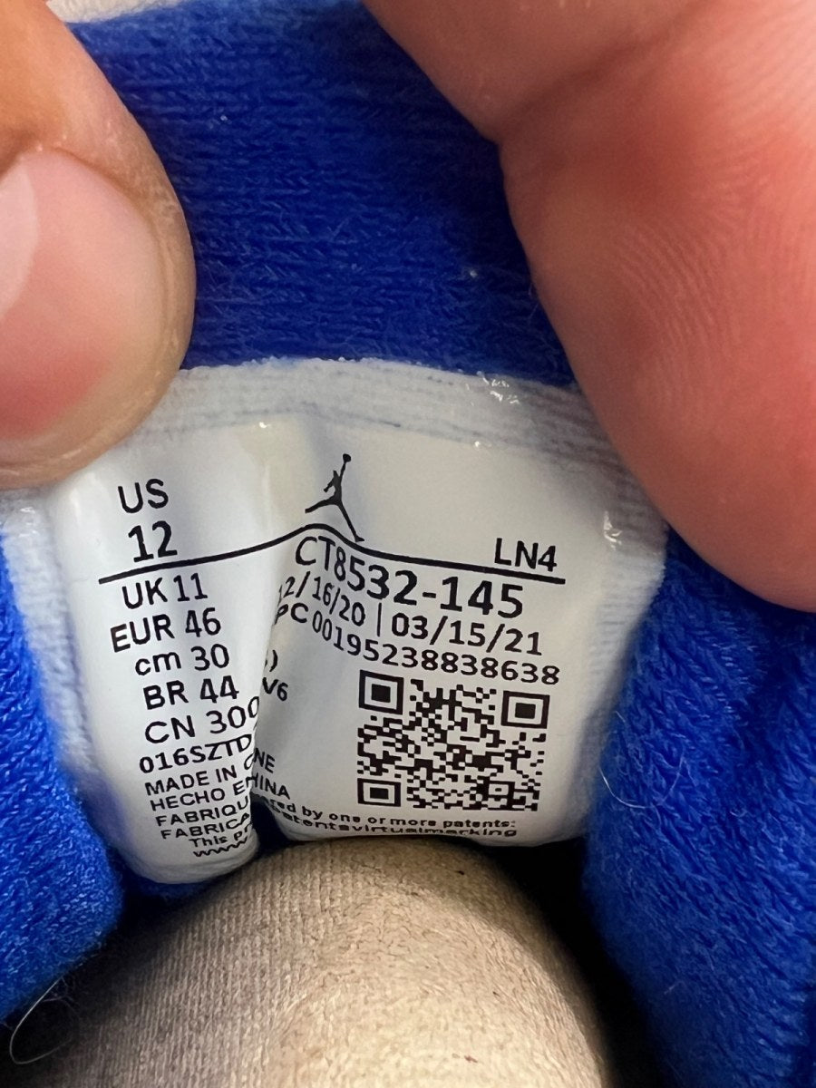 Jordan 3 Retro Racer Blue 12 (Moderately Worn Pre-Owned) - Image 8