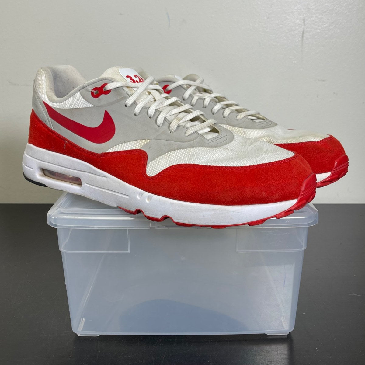 Nike Air Max 1 Ultra Air Max Day Red (2017) 14 (Moderately Worn Pre-Owned)NikeWhite/University Red-Neutral Grey-Black - Image 1