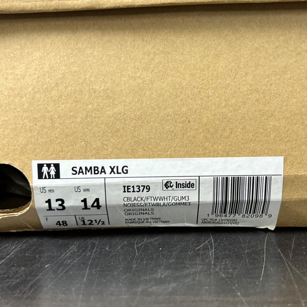 adidas Samba XLG Core Black Gum 13 (Lightly Worn Pre-Owned)adidasCore Black/Cloud White/Gum - Image 4