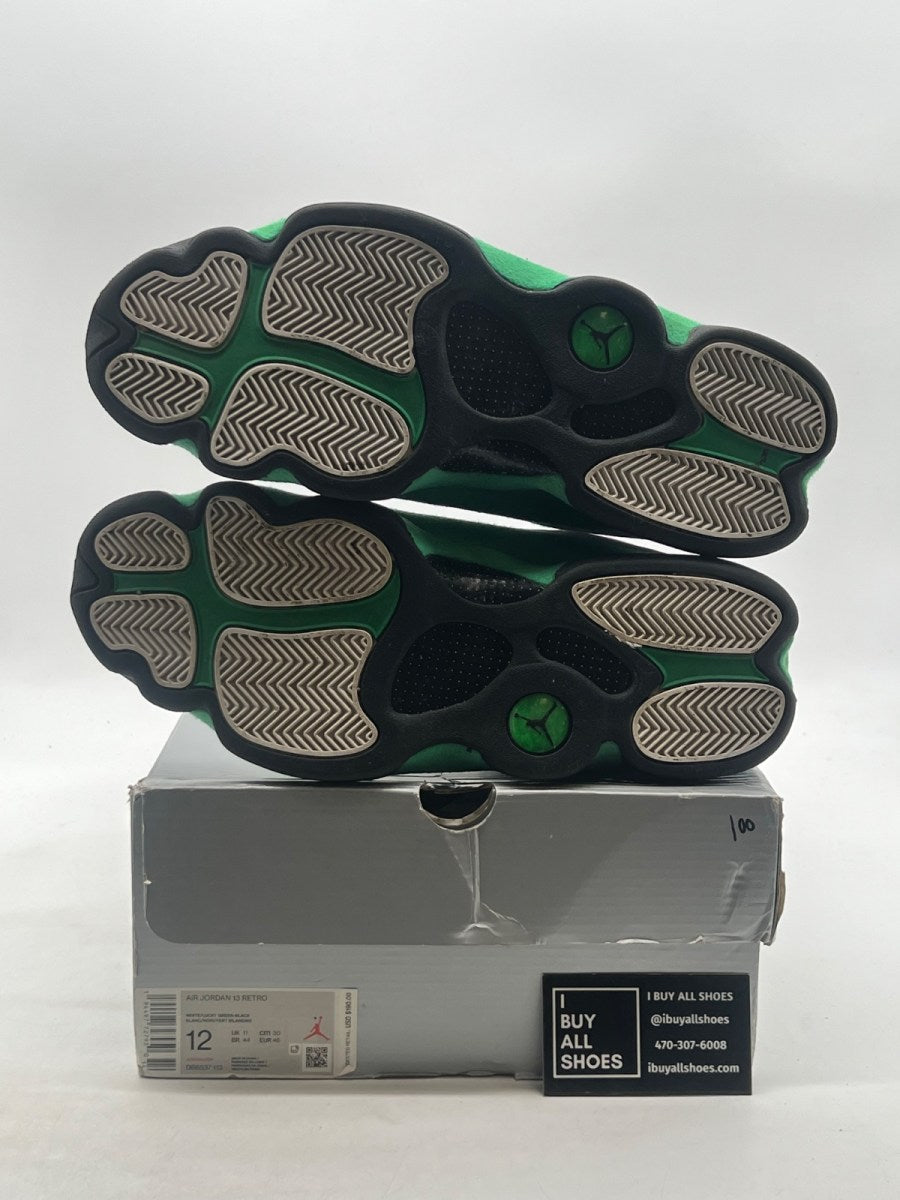 Jordan 13 Retro White Lucky Green 12 (Moderately Worn Pre-Owned) - Image 8