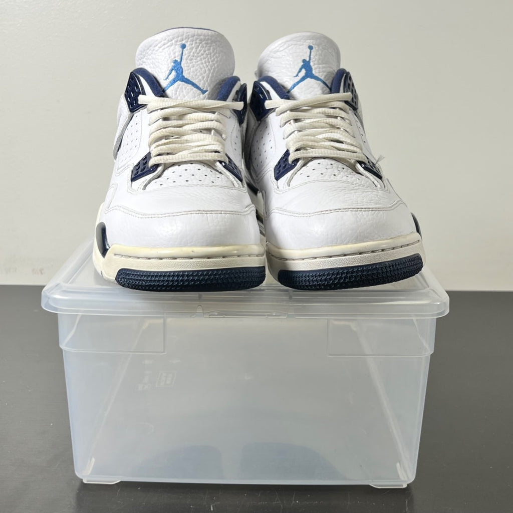 Jordan 4 Retro Columbia (2015) 10.5 (Lightly Worn Pre-Owned)JordanWhite/Legend Blue-Midnight Navy - Image 2