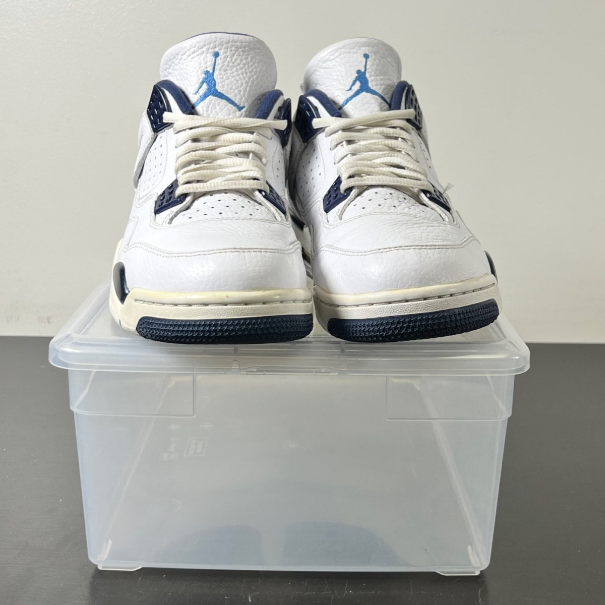 Jordan 4 Retro Columbia (2015) 10.5 (Lightly Worn Pre-Owned)JordanWhite/Legend Blue-Midnight Navy - Image 2