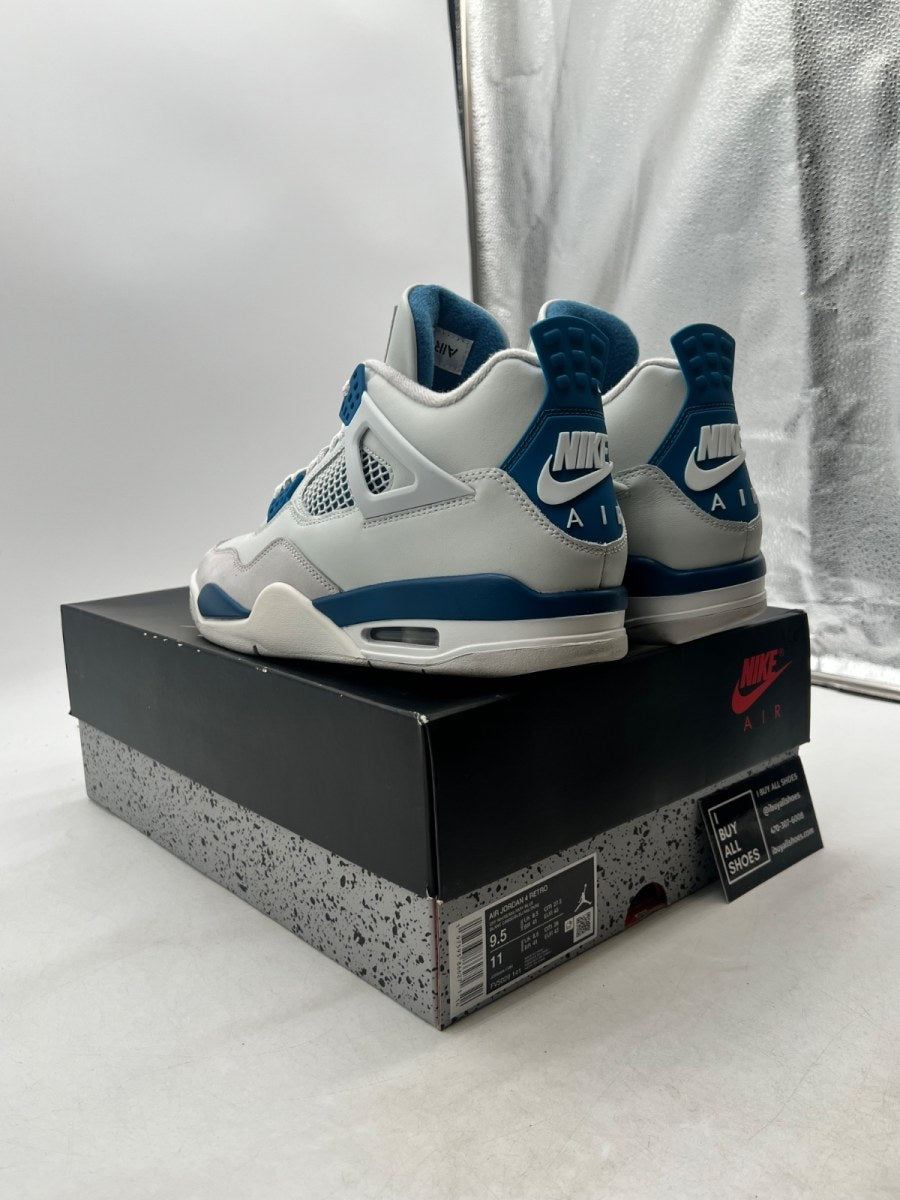 Jordan 4 Retro Military Blue (2024) 9.5 (Lightly Worn Pre-Owned) - Image 4