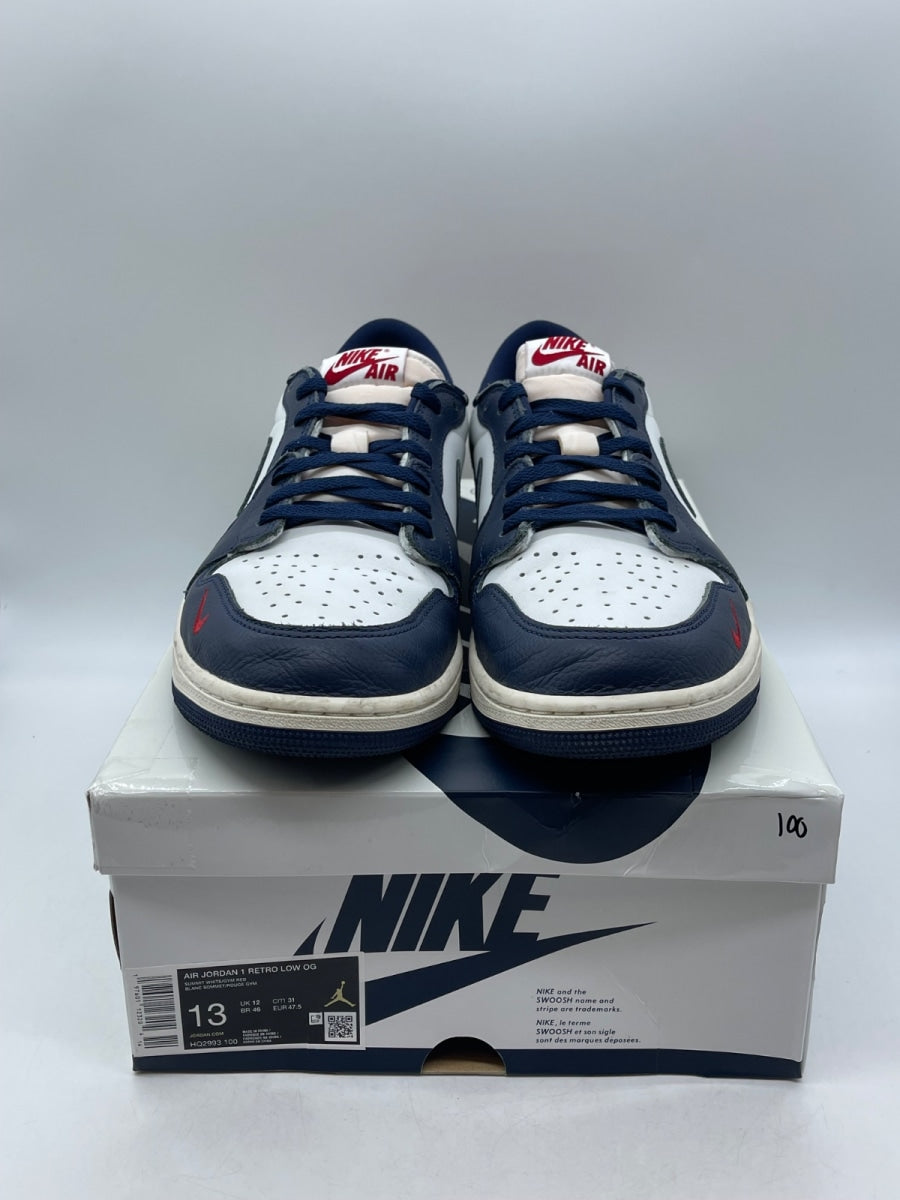 Jordan 1 Retro Low OG Howard University 13 (Moderately Worn Pre-Owned) - Image 2