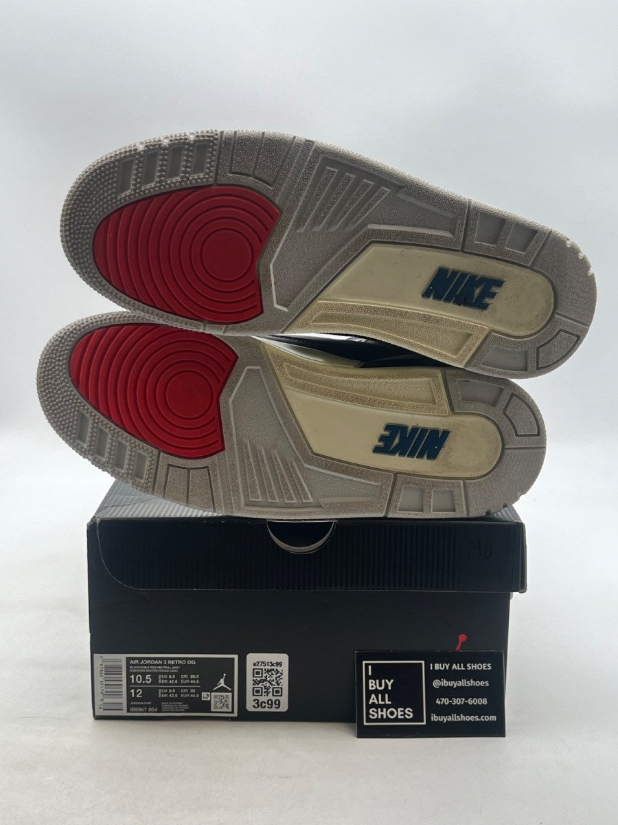 Jordan 3 Retro OG Rare Air 10.5 (Lightly Worn Pre-Owned) - Image 8