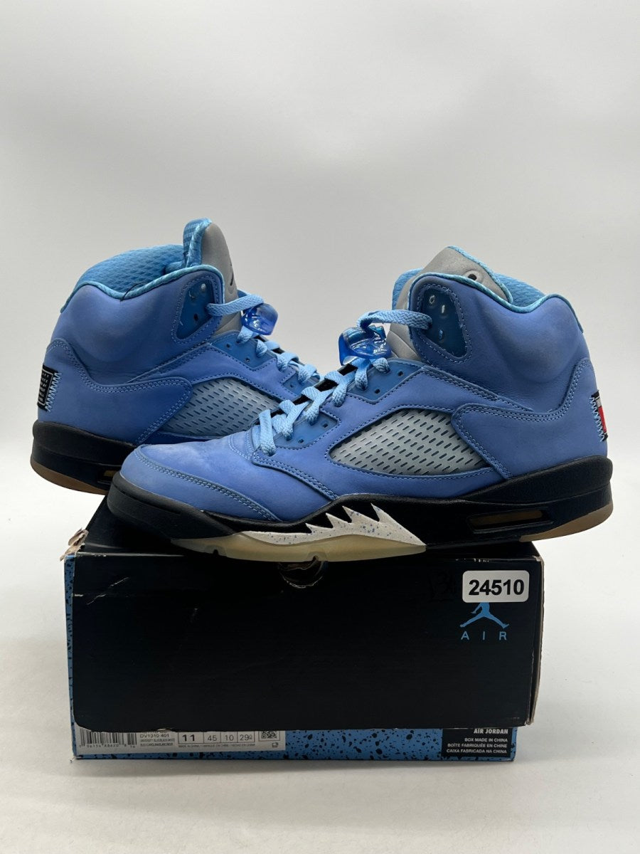 Jordan 5 Retro UNC University Blue 11 (Moderately Worn Pre-Owned)JordanUniversity Blue/Black/White - Image 1