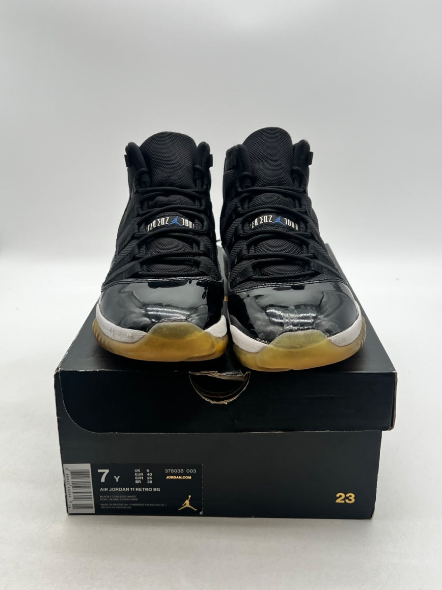 Jordan 11 Retro Space Jam (2016) (GS) 7Y (Heavily Worn Pre-Owned)JordanBlack/Dark Concord-White - Image 2