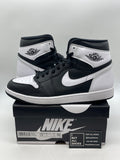 Jordan 1 Retro High OG Black White 12 (Moderately Worn Pre-Owned) - Image 1