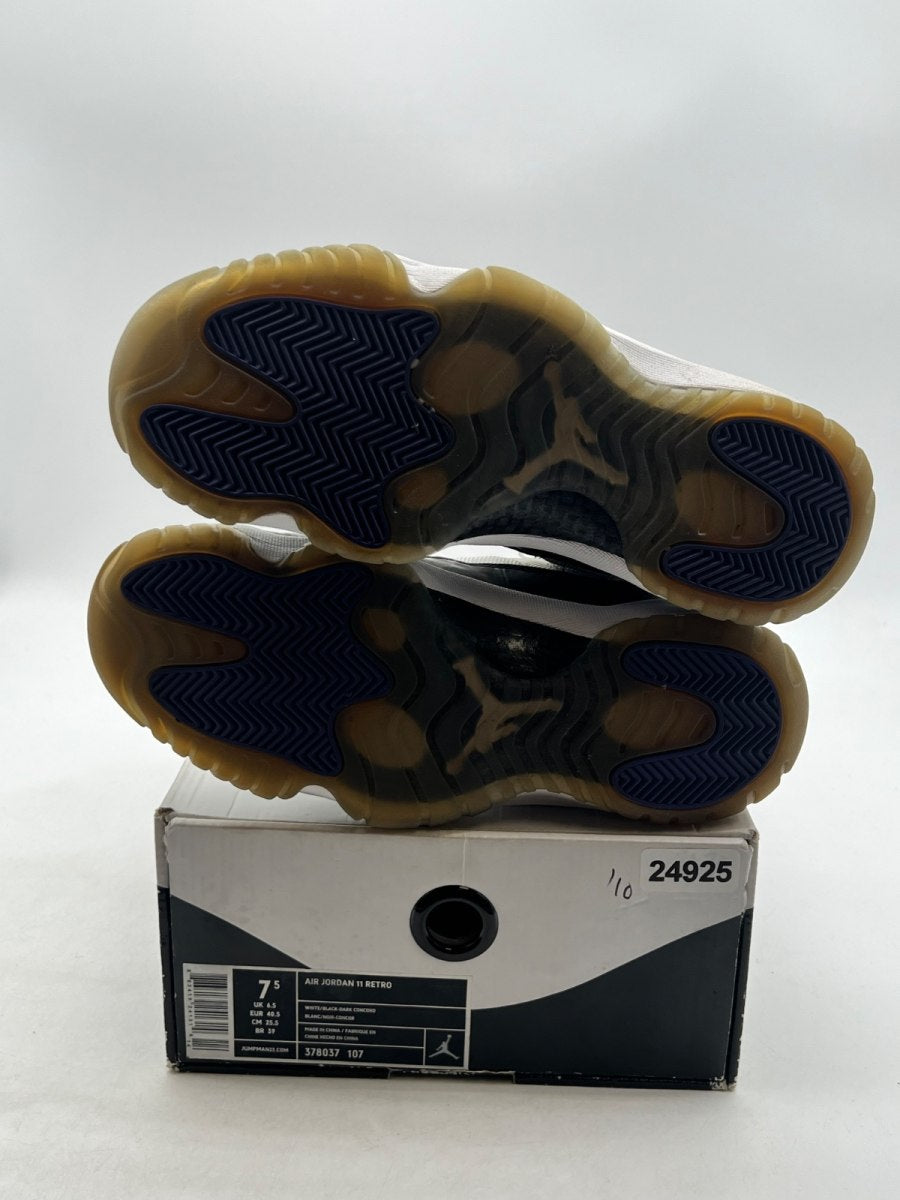 Jordan 11 Retro Concord (2011) 7.5 (Heavily Worn Pre-Owned)JordanWhite/Black-Dark Concord - Image 7
