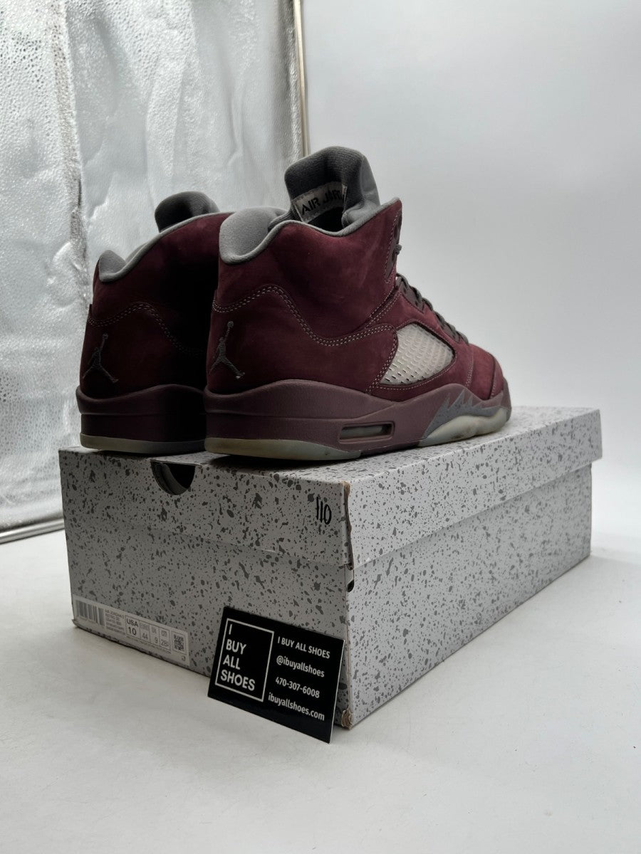 Jordan 5 Retro Burgundy (2023) 10 (Lightly Worn Pre-Owned) - Image 5