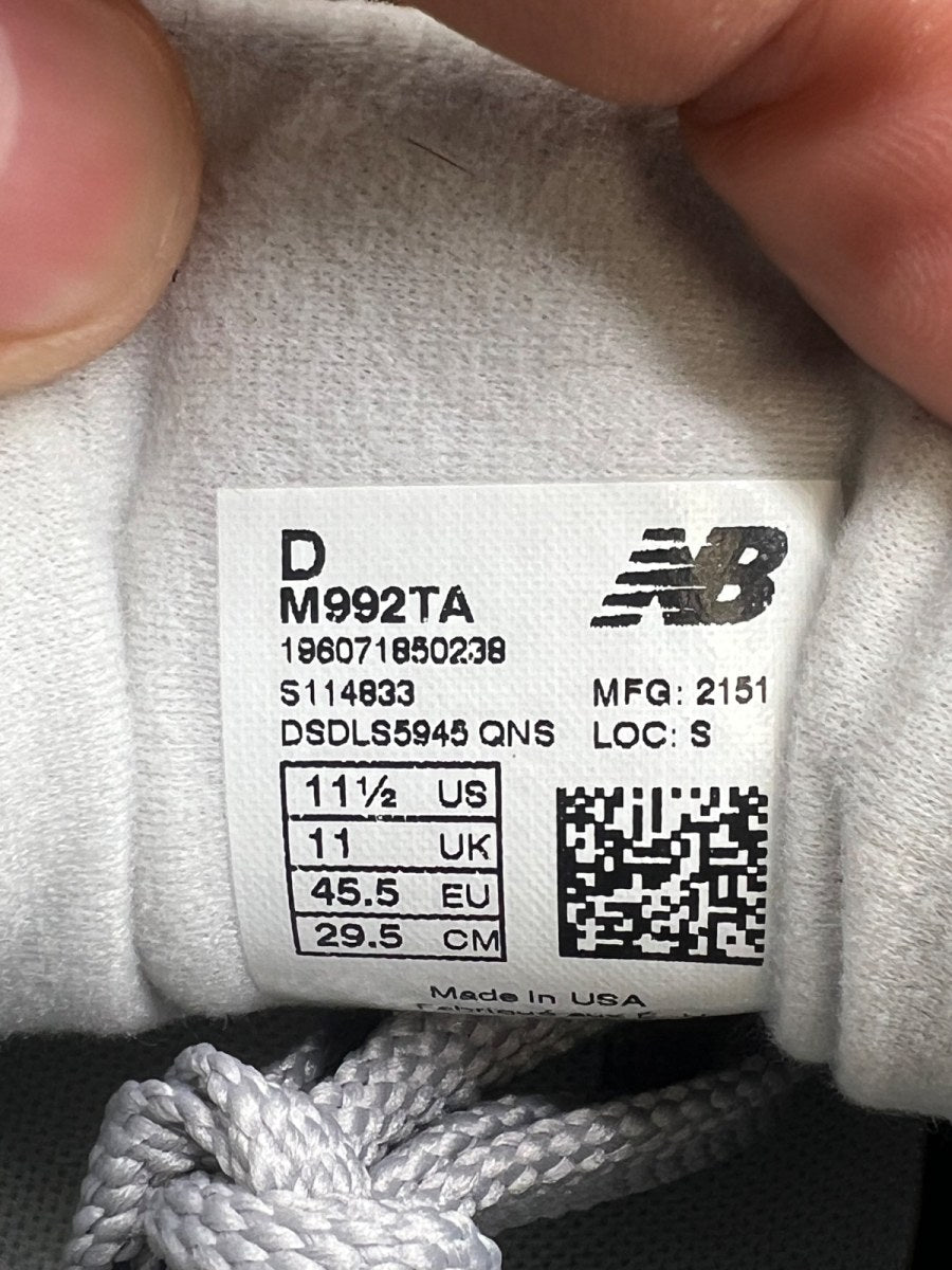 New Balance 992 Todd Snyder 10th Anniversary 9 (Moderately Worn Pre-Owned) - Image 9