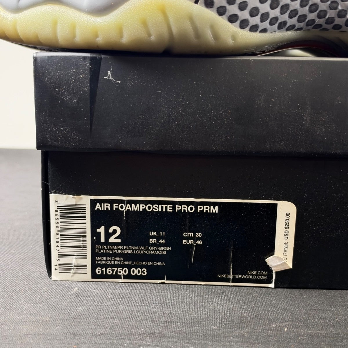 Nike Air Foamposite Pro Pure Platinum (Size 12) - Image 4