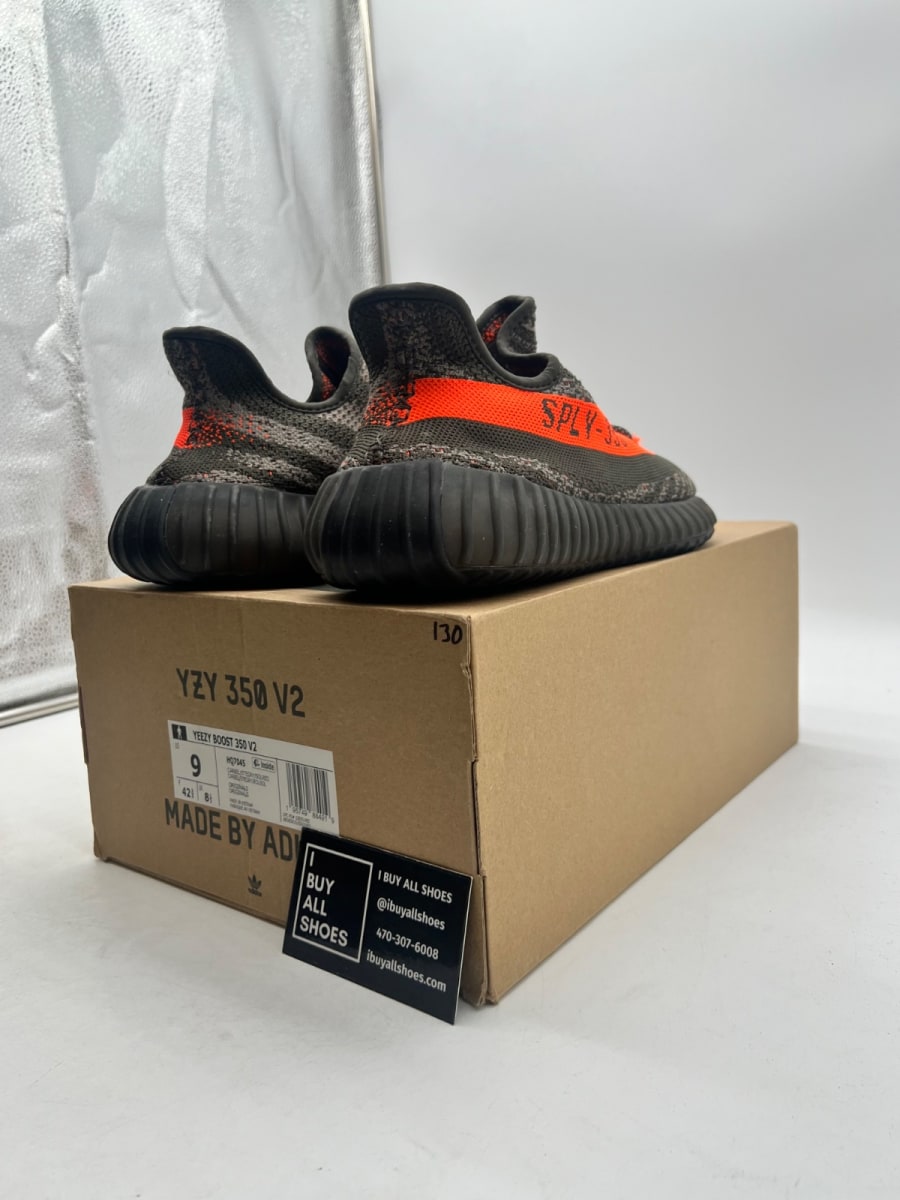 adidas Yeezy Boost 350 V2 Carbon Beluga 9 (Lightly Worn Pre-Owned) - Image 5