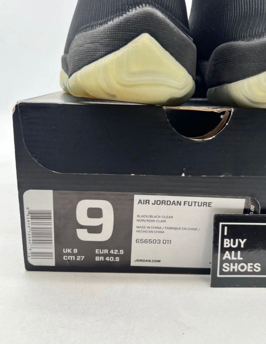 Jordan Future Black Ice 9 (Lightly Worn Pre-Owned)JordanBlack/Black-Clear - Image 4